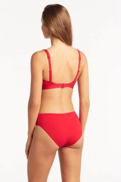 Eco Essentials Red Tops Eco Essentials Square Neck Bra