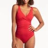 Eco Essentials Red Eco Essentials Cross Front Multifit One Piece