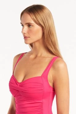 Eco Essentials Hot Pink One Pieces Eco Essentials Twist Front Multifit One Piece 9 Eco Essentials Hot Pink One Pieces Eco Essentials Twist Front Multifit One Piece