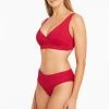 Eco Essentials Red Tops Eco Essentials Cross Front Multifit Bra Top 1 Eco Essentials Red Tops Eco Essentials Cross Front Multifit Bra Top