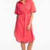 Resort Linen Wrap Cover Up Shirt