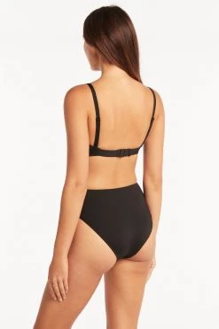 Eco Essentials Black Eco Essentials Twist Front DD/E Cup Bra