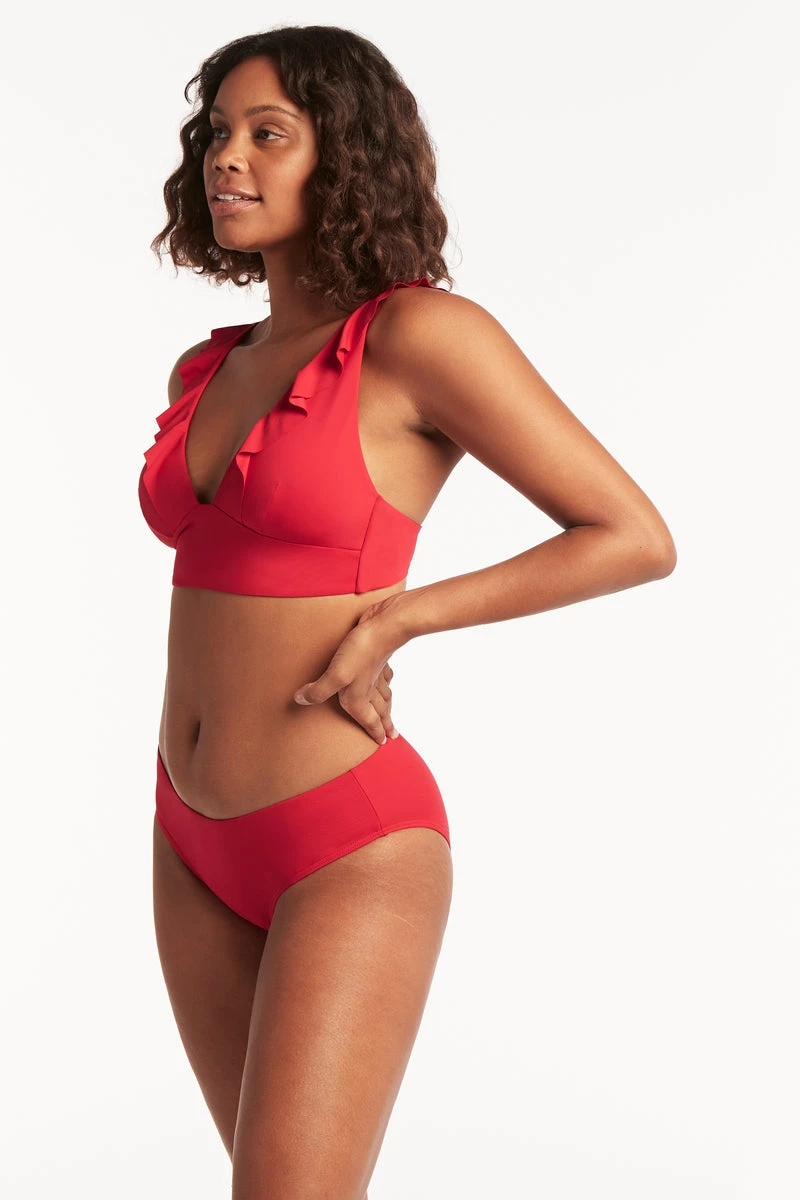 Eco Essentials Red Eco Essentials Frill Bra Top Tops 4 Eco Essentials Red Eco Essentials Frill Bra Top Tops