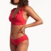 Eco Essentials Red Sustainable Swim Eco Essentials Regular Bikini Pant