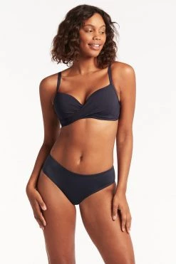 Eco Essentials Night Sky Eco Essentials Mid Bikini Pant Bottoms 8 Eco Essentials Night Sky Eco Essentials Mid Bikini Pant Bottoms