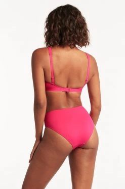 Eco Essentials Hot Pink Eco Essentials Square Neck Bra
