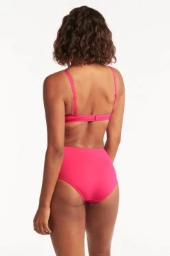 Eco Essentials Hot Pink Eco Essentials Gathered Side High Waist Pant Bottoms 15 Eco Essentials Hot Pink Eco Essentials Gathered Side High Waist Pant Bottoms