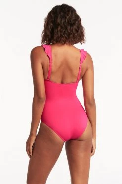 Eco Essentials Hot Pink One Pieces Eco Essentials Frill One Piece 11 Eco Essentials Hot Pink One Pieces Eco Essentials Frill One Piece