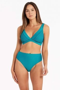 Amazing Lace Seafoam Amazing Lace Cross Front D/DD Cup Panelled Bralette - Final Sale Tops