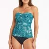 Bella Mare Seafoam Bella Mare Twist Front Bandeau Singlet Top - Final Sale Tops