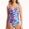 Cabana Cobalt Cabana Cross Front Multifit One Piece Best Sellers