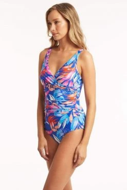 Cabana Cobalt Cabana Cross Front Multifit One Piece Best Sellers
