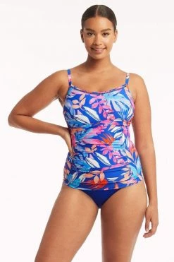 Cabana Cobalt Tops Cabana DD/E Cup Bralette Singlet