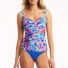 Cabana Cobalt Tops Cabana Twist Front Multifit Singlet Top
