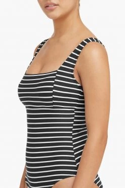 Chamarel Black Chamarel Square Neck One Piece