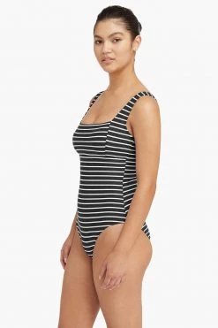Chamarel Black Chamarel Square Neck One Piece