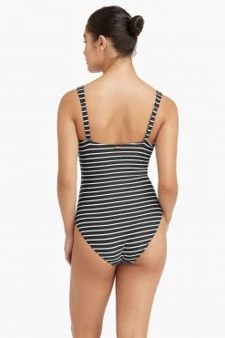 Chamarel Black Chamarel Square Neck One Piece
