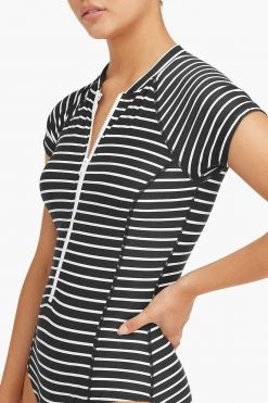 Chamarel Black Chamarel Short Sleeved Multifit One Piece