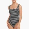 Chamarel Black Chamarel Square Neck One Piece