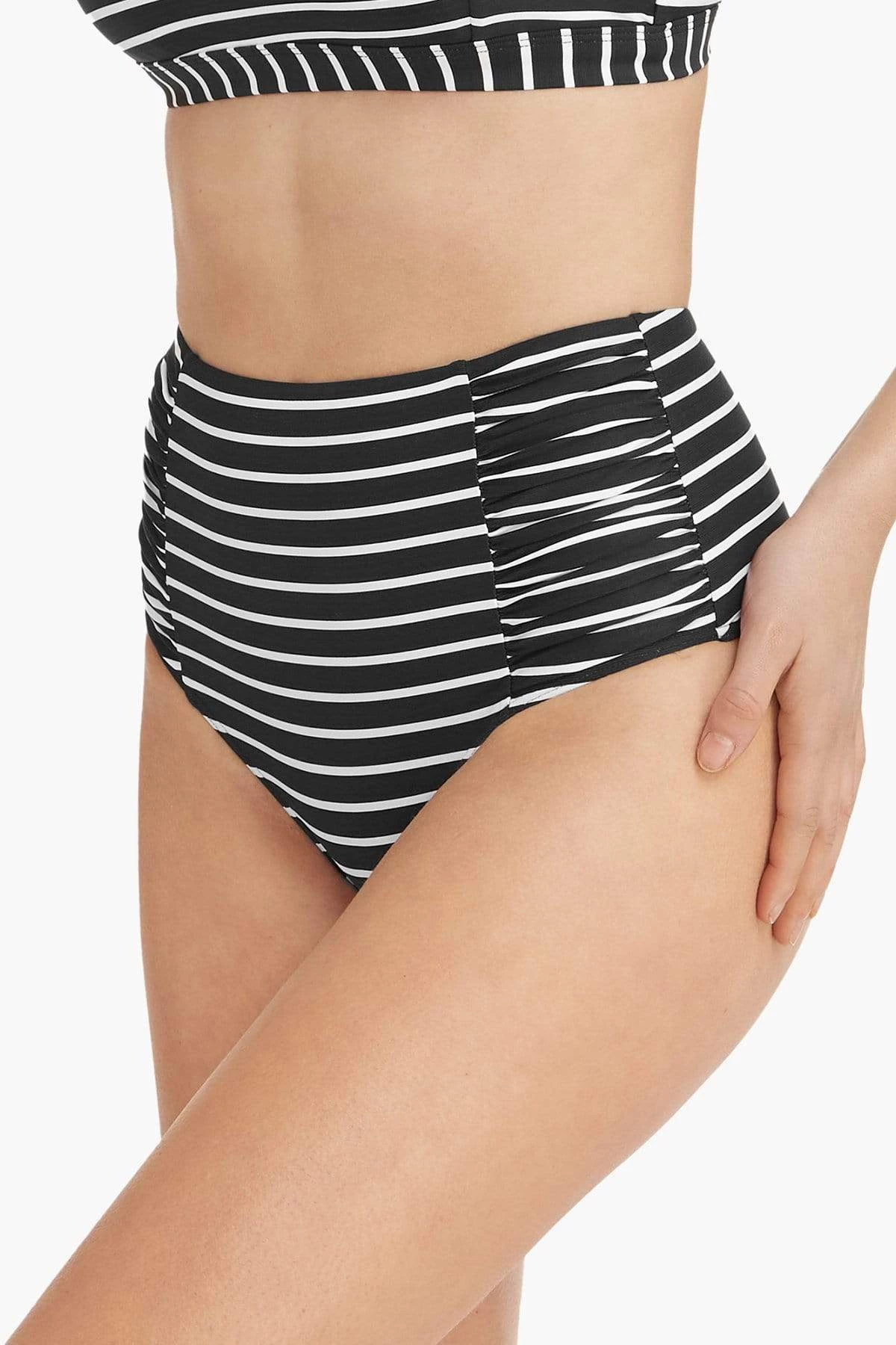 Chamarel Black Chamarel High Waist Gathered Side Pant 5 Chamarel Black Chamarel High Waist Gathered Side Pant