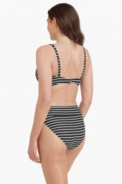 Chamarel Black Tops Chamarel Cross Front Multifit Bra Top