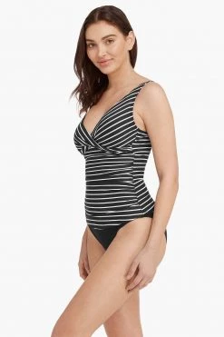 Chamarel Black Tops Chamarel Cross Front Multifit Singlet Top