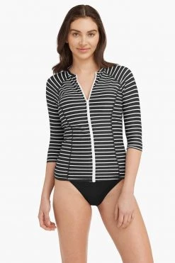 Chamarel Black Chamarel 3/4 Sleeve Multifit Rash Vest Tankinis