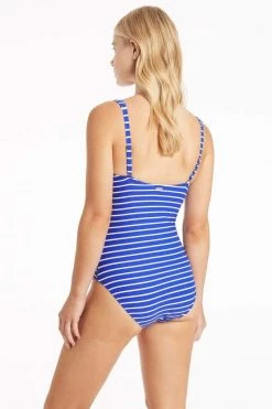 Chamarel Cobalt Chamarel Square Neck One Piece One Pieces
