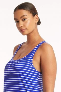 Chamarel Cobalt Tops Chamarel Blouson Multifit Singlet