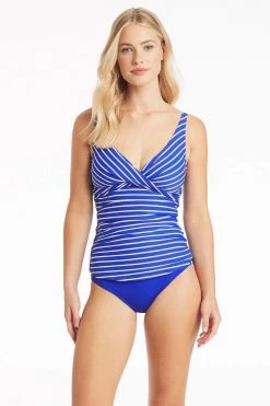 Chamarel Cobalt Chamarel Cross Front Multifit Singlet Top