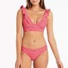 Chamarel Coral Tops Chamarel Bonded Frill Bra Top - Final Sale