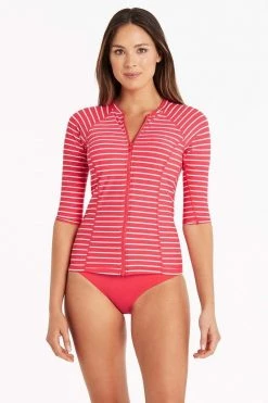 Chamarel Coral Chamarel 3/4 Sleeve Multifit Rash Vest - Final Sale Tankinis