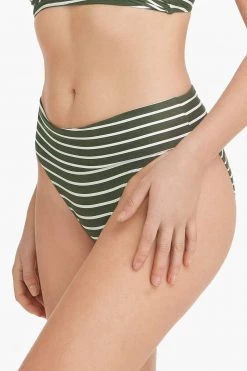 Chamarel Khaki Bottoms Chamarel Roll Down Band Pant