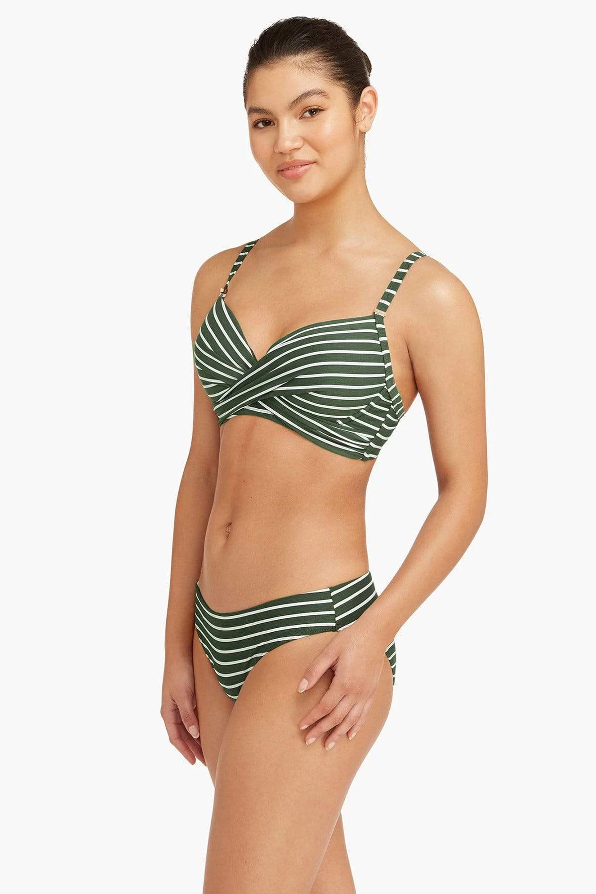 Chamarel Khaki Chamarel Cross Front Moulded Underwire Bra Tops 5 Chamarel Khaki Chamarel Cross Front Moulded Underwire Bra Tops