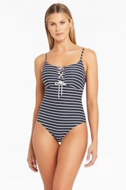 Chamarel Night Sky One Pieces Chamarel Lace Up Bralette One Piece - Final Sale