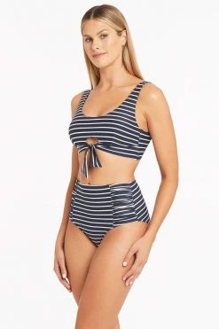 Chamarel Night Sky Chamarel Tie Front Crop - Final Sale