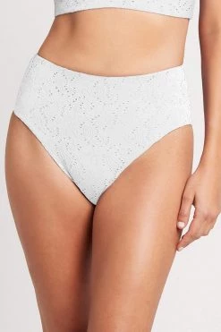 Chantilly Lace White Chantilly Lace High Waist Pant
