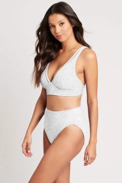 Chantilly Lace White Chantilly Lace High Waist Pant