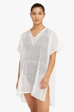 Cotton Eyelet Eyelet Kaftan