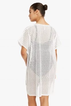 Cotton Eyelet Eyelet Kaftan