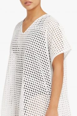 Cotton Eyelet Eyelet Kaftan