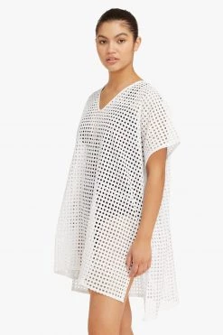 Cotton Eyelet Eyelet Kaftan