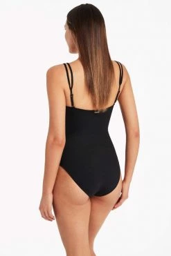 Dark Romance Black One Pieces Dark Romance High Leg Bandeau Multifit One Piece