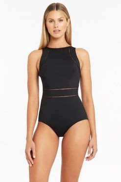 Eco Essentials Black Eco Essentials High Neck Multifit One Piece