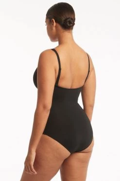 Eco Essentials Black Eco Essentials Cross Front Multifit One Piece Best Sellers