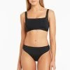 Eco Essentials Black Eco Essentials Square Neck Bra Tops