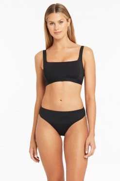 Eco Essentials Black Eco Essentials Square Neck Bra Tops