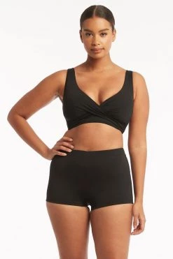 Eco Essentials Black Eco Essentials Katie Boy Leg Pant