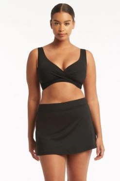 Eco Essentials Black Eco Essentials Swim Skirt 7 Eco Essentials Black Eco Essentials Swim Skirt