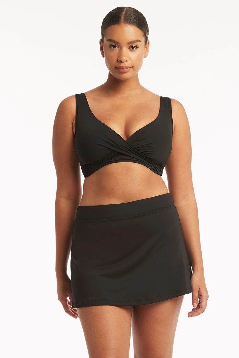 Eco Essentials Black Eco Essentials Swim Skirt 5 Eco Essentials Black Eco Essentials Swim Skirt